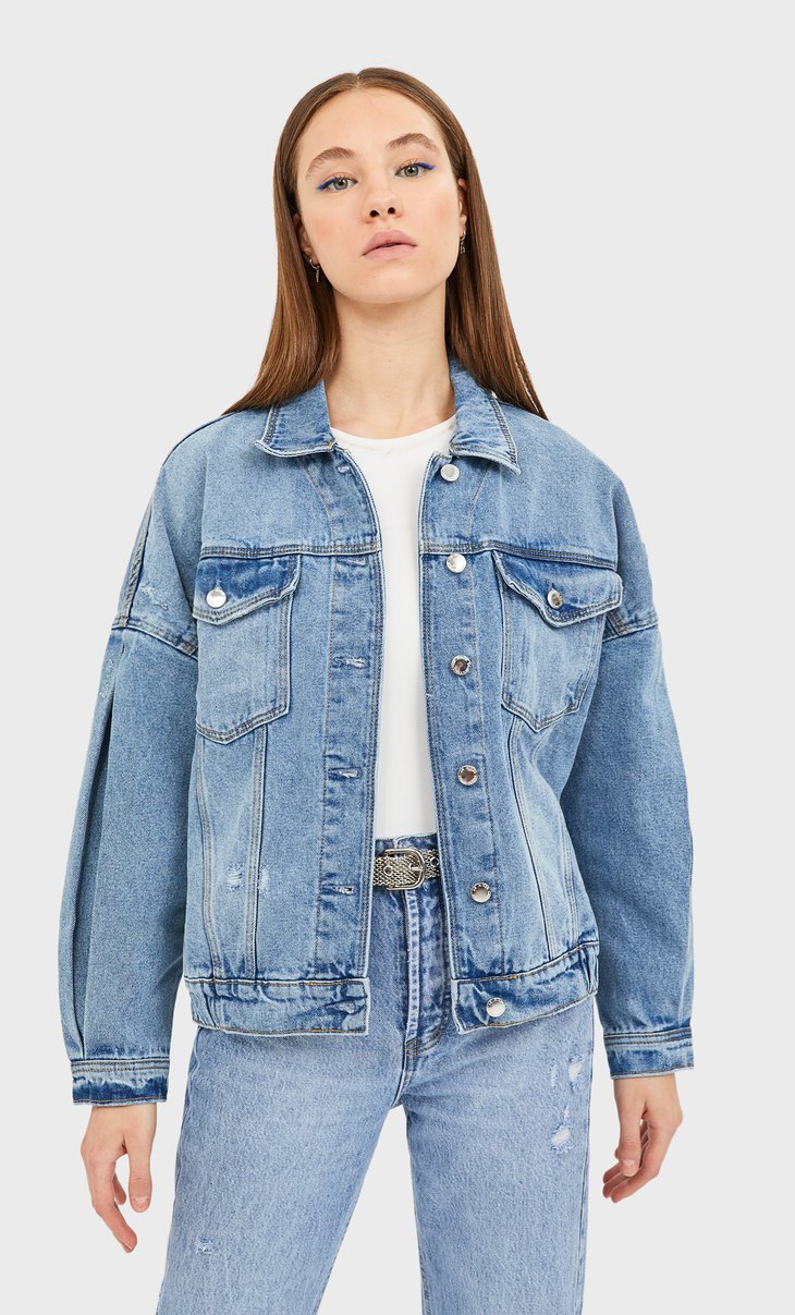 stradivarius jean jacket