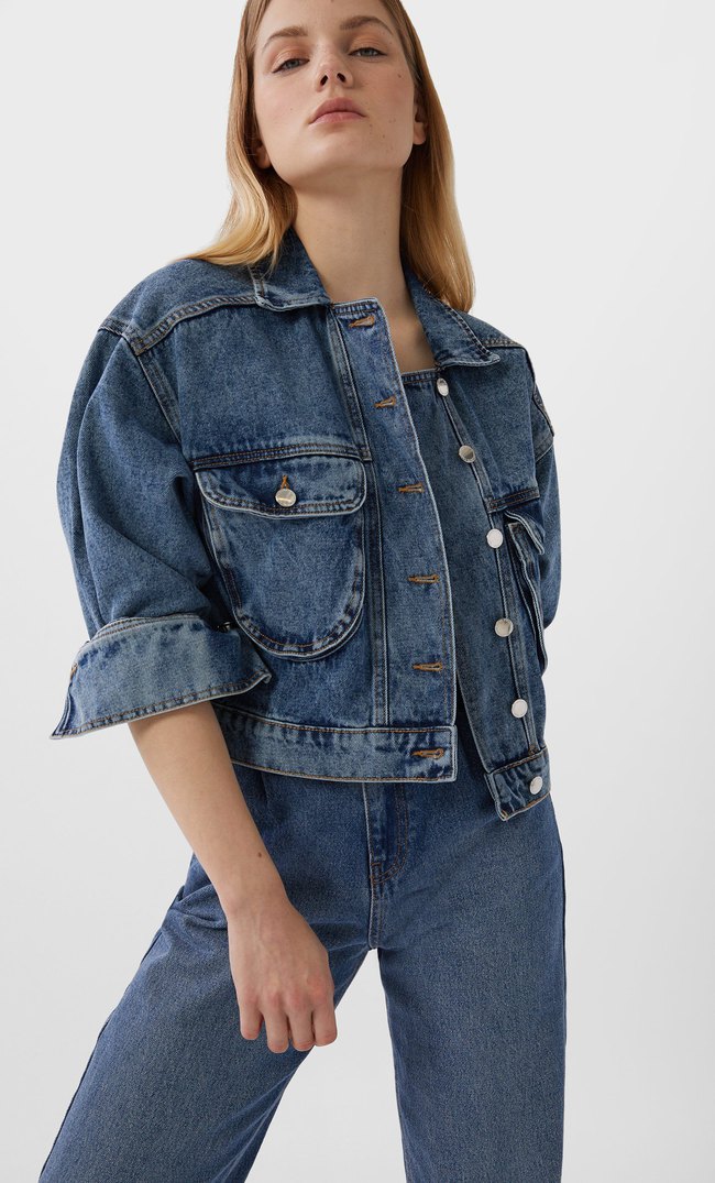 stradivarius jeans jacket