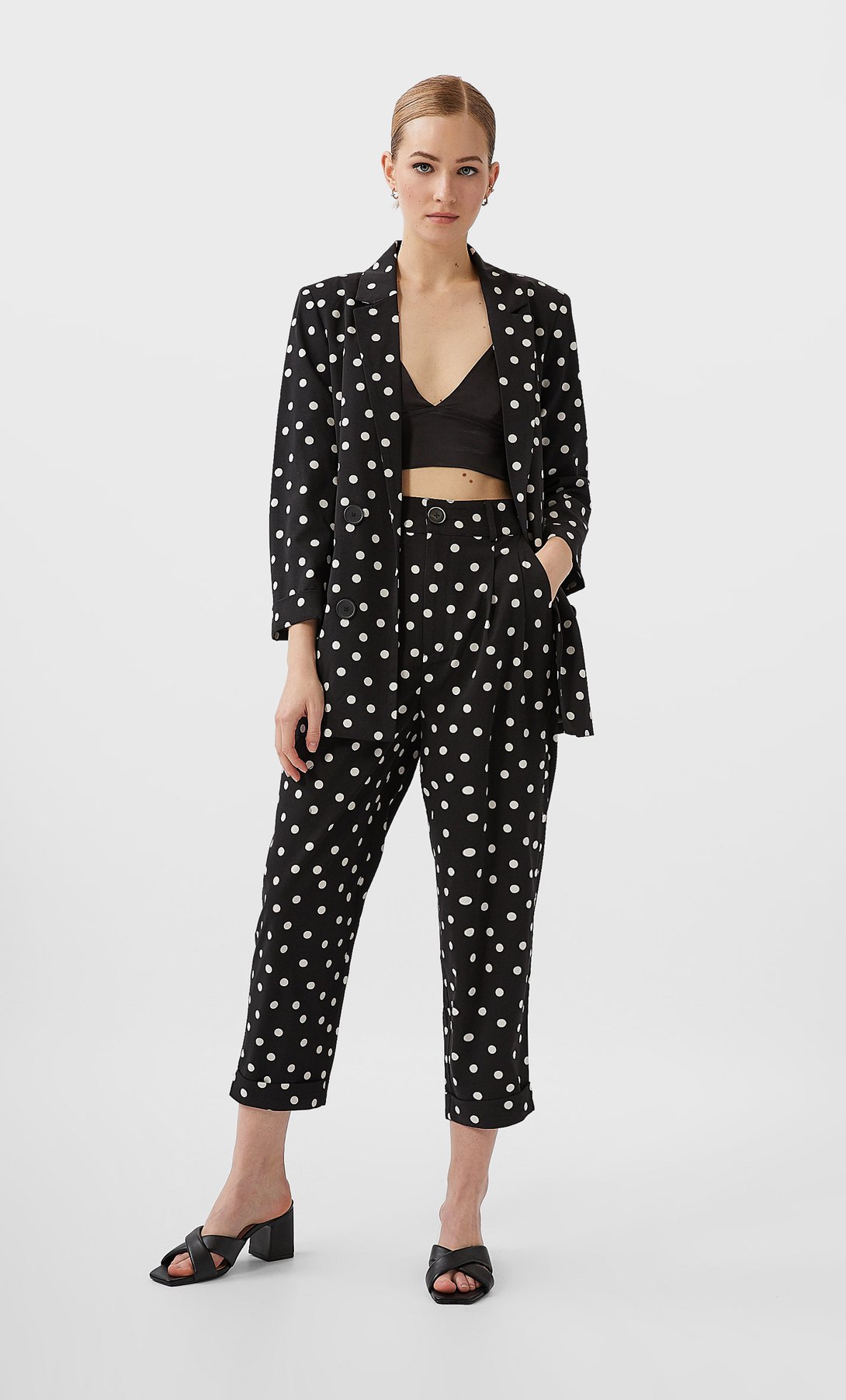 STR_Двубортный пиджак в горошек_2