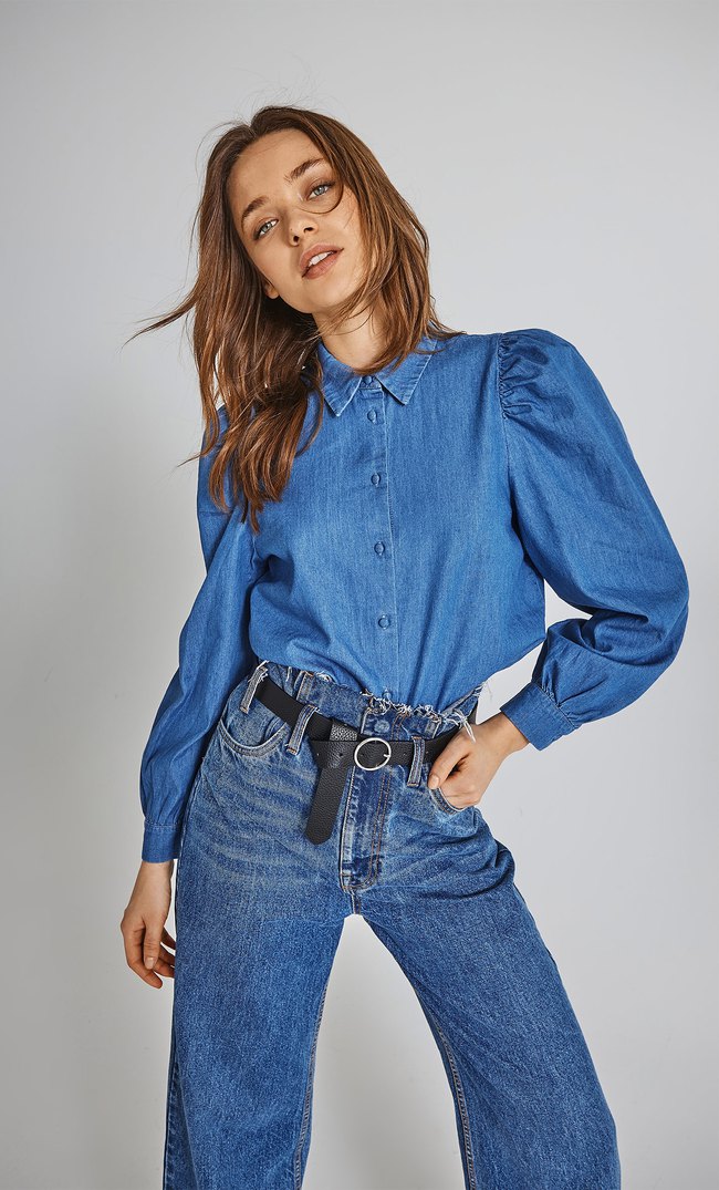 camisas vaqueras mujer stradivarius