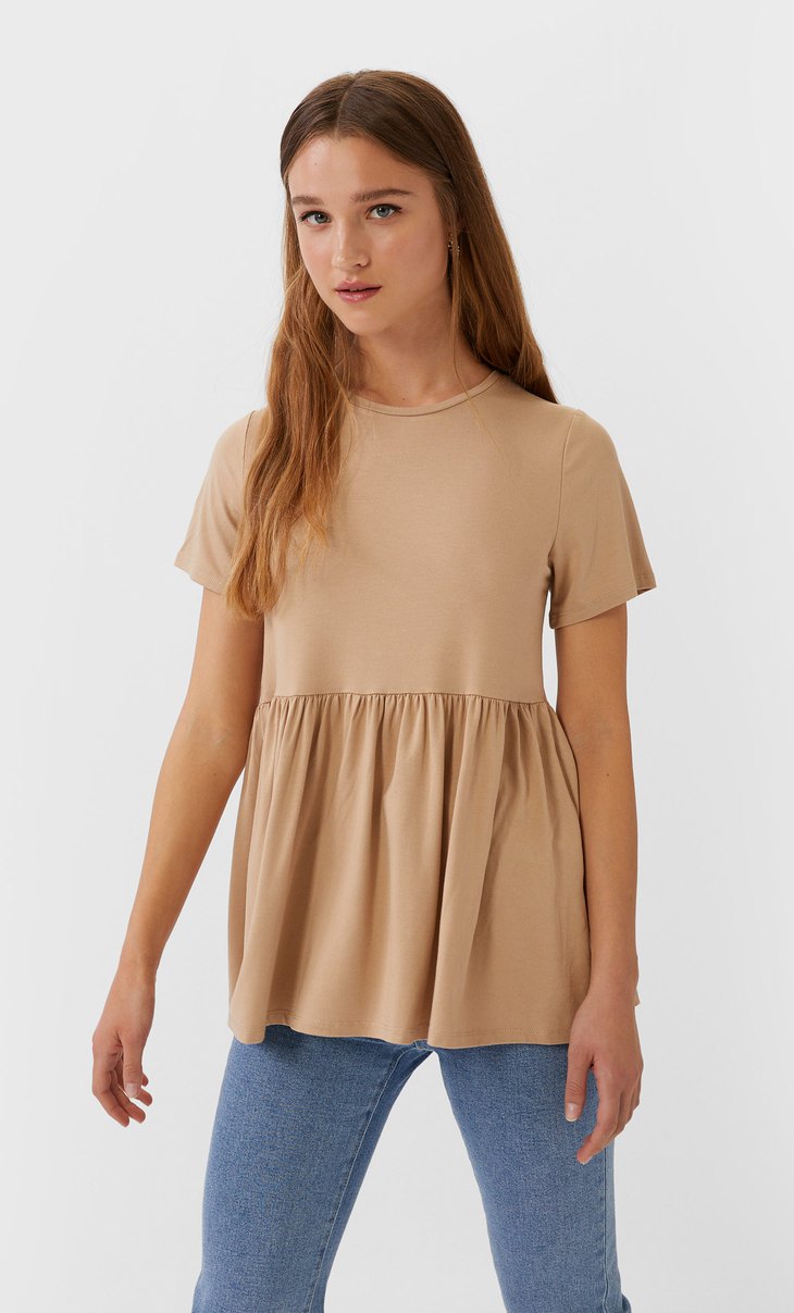 camisetas basicas mujer stradivarius