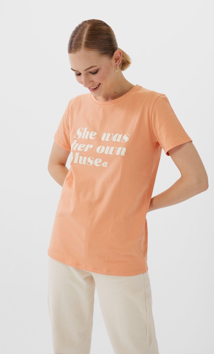 maglietta con ciglia stradivarius