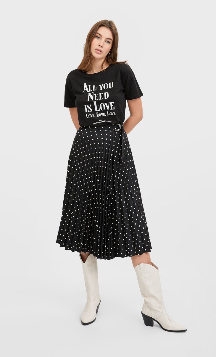 maglietta con ciglia stradivarius