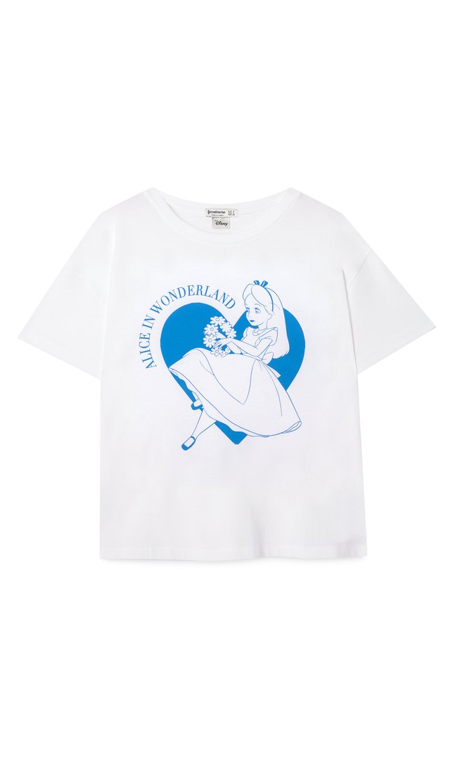 Alice In Wonderland T Shirt Women S Fashion Stradivarius Jordan