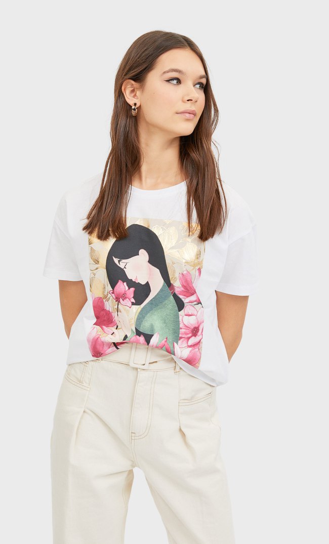 stradivarius t shirt disney