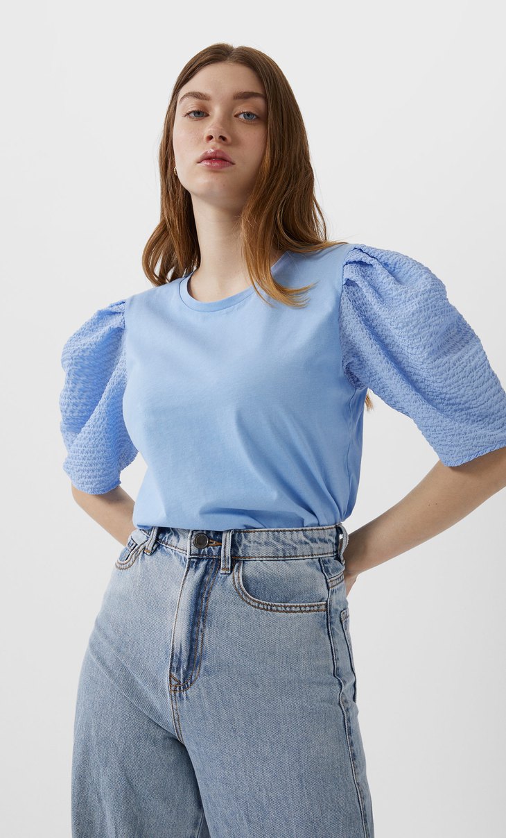 maglietta con ciglia stradivarius