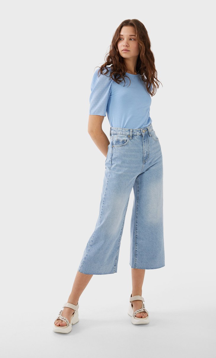 maglietta con ciglia stradivarius