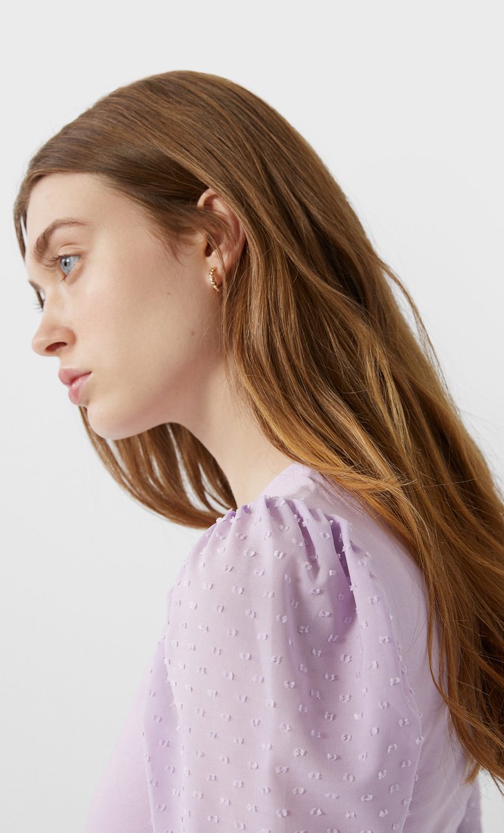 maglietta con ciglia stradivarius