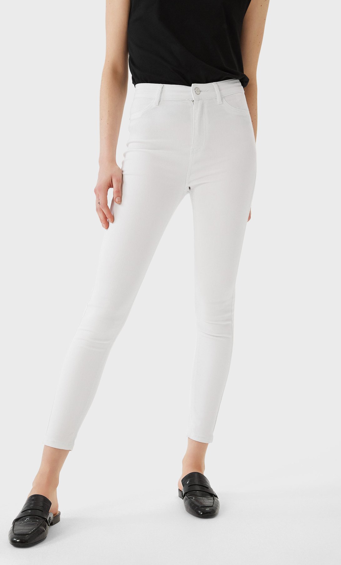 stradivarius spodnie super high waist