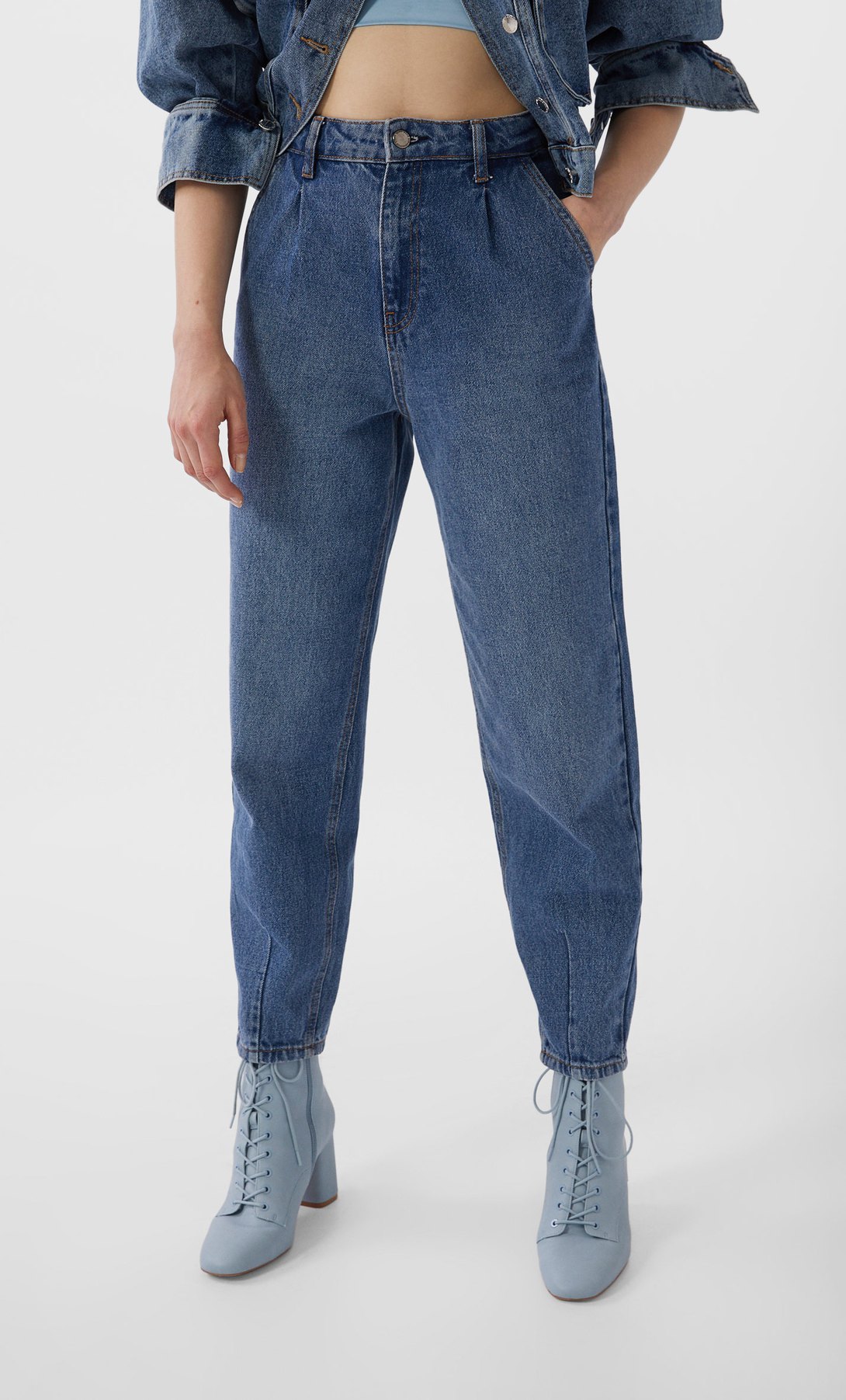 jeans slouchy stradivarius