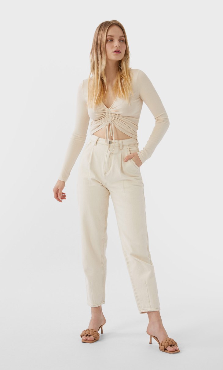 Stradivarius pantalones online slouchy