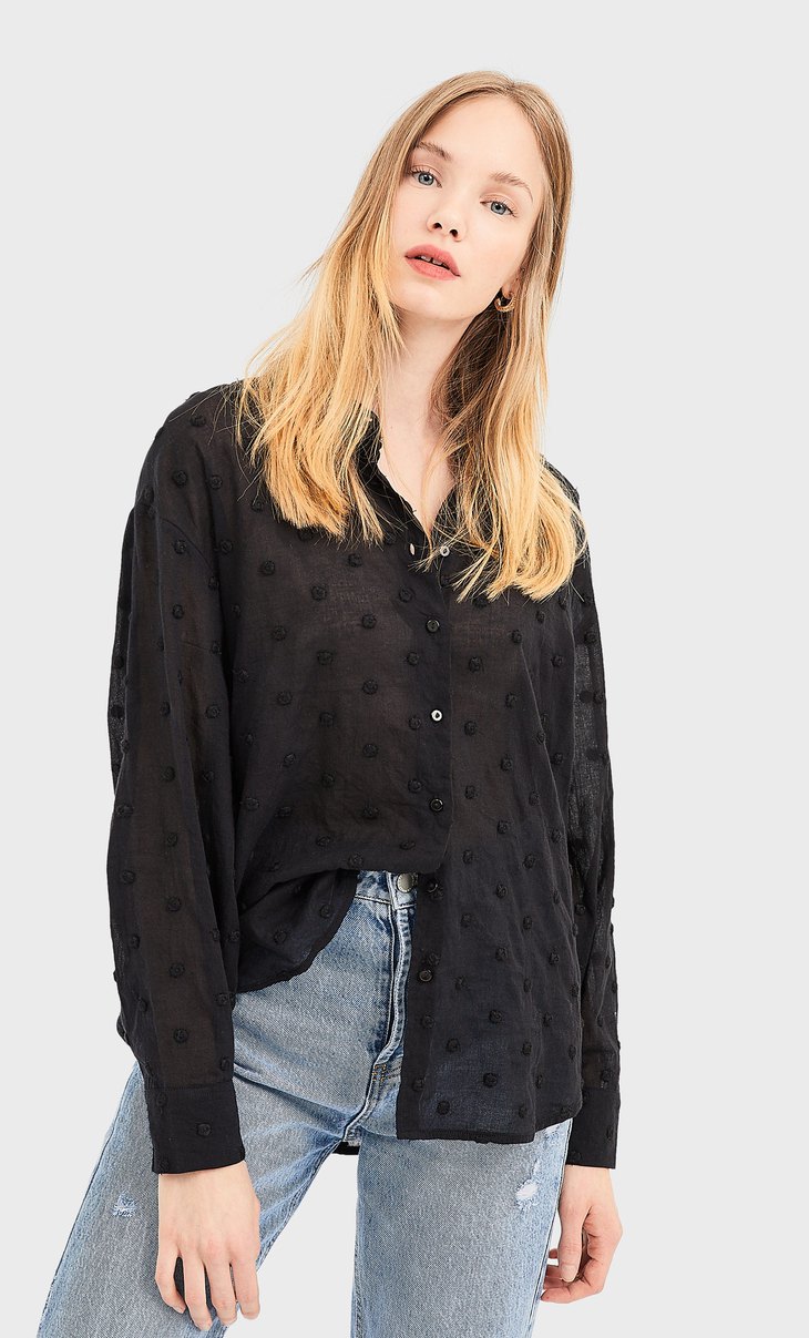 camisas vaqueras mujer stradivarius