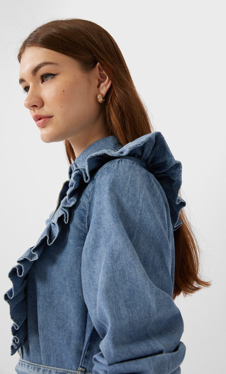 long denim shirt dress