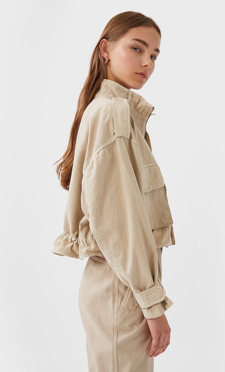 stradivarius utility jacket