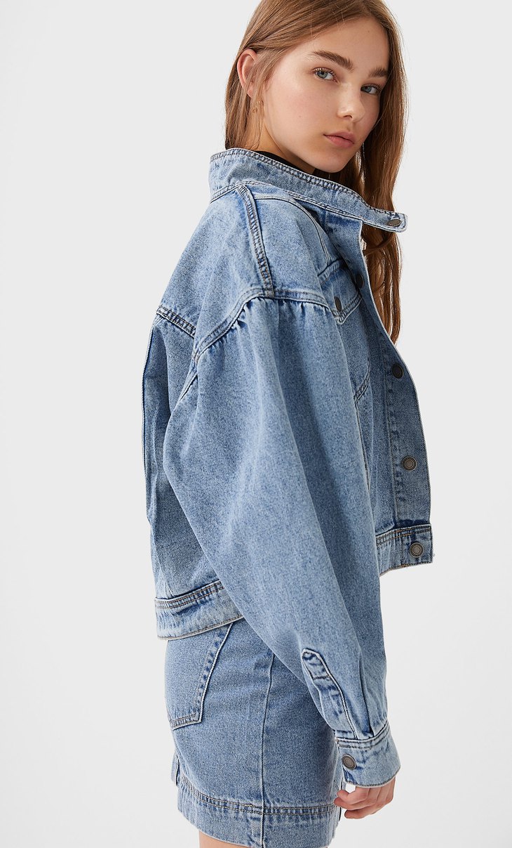 stradivarius jean jacket