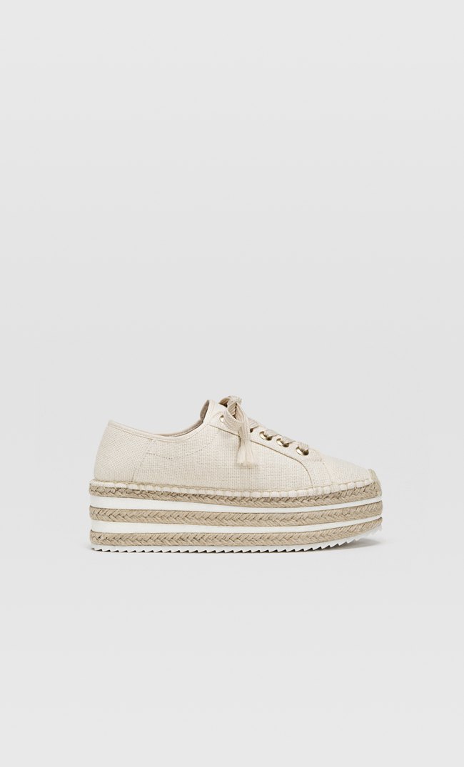 stradivarius platform sneakers