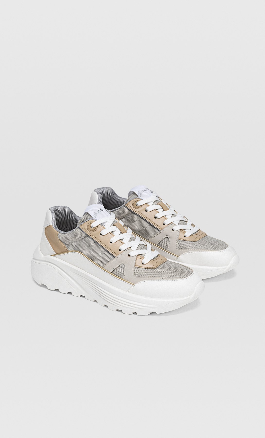 stradivarius chunky trainers