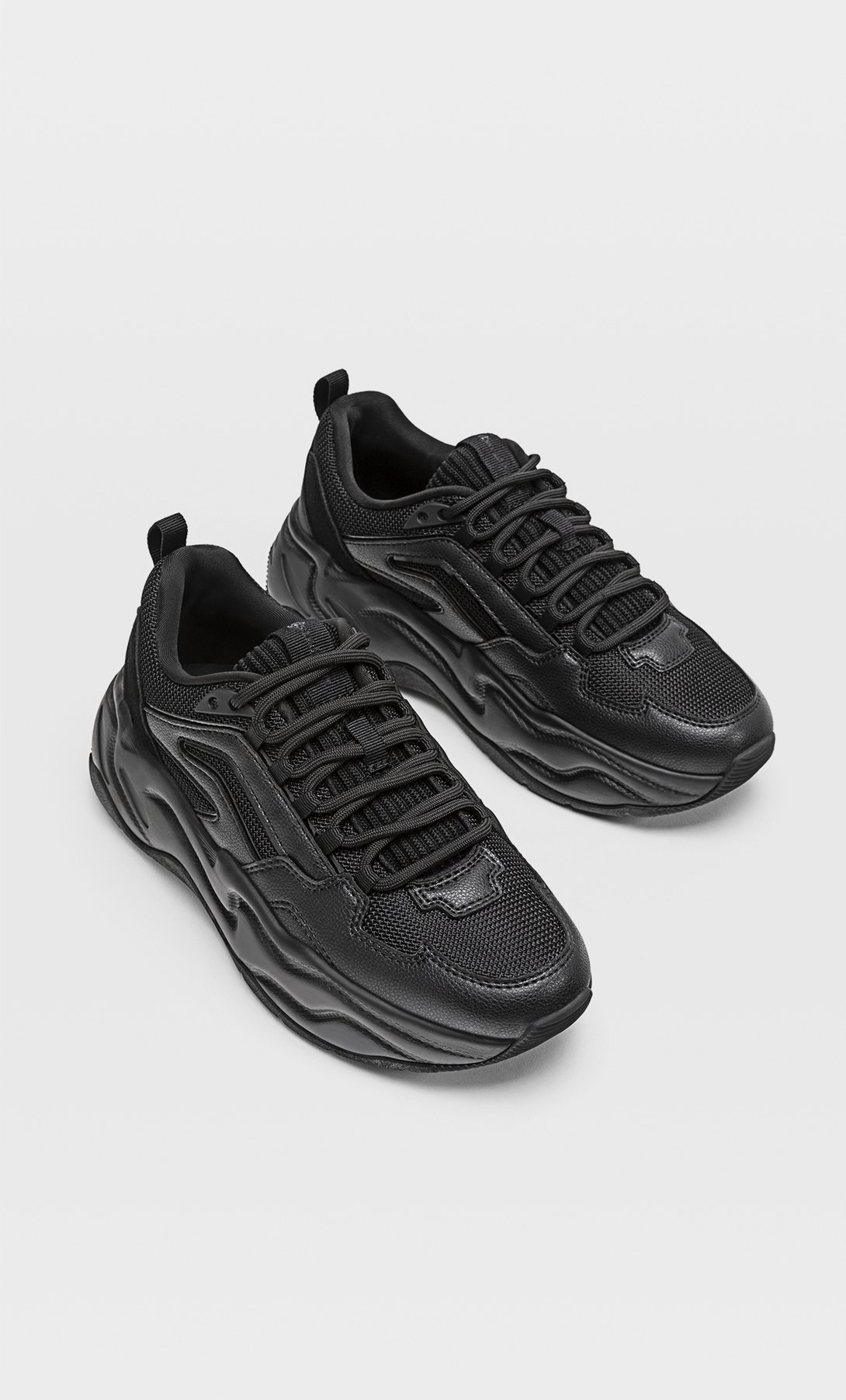 stradivarius chunky sole trainer