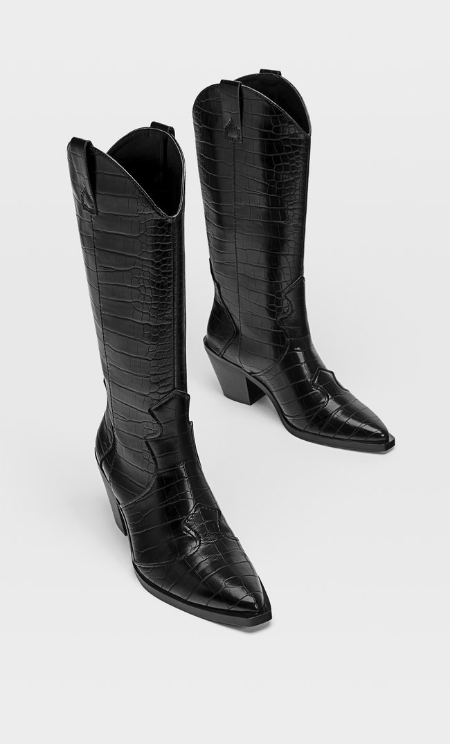 stradivarius cowboy boots