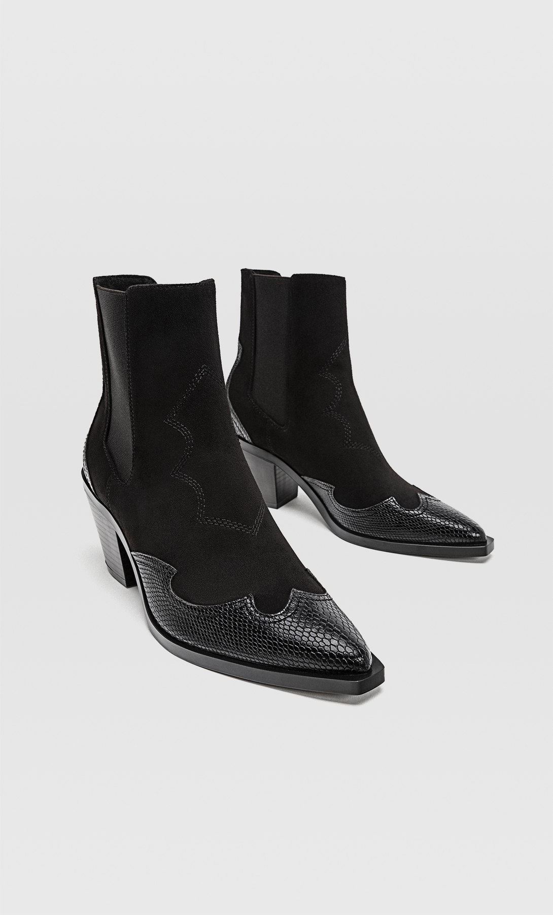 botines cowboy mujer