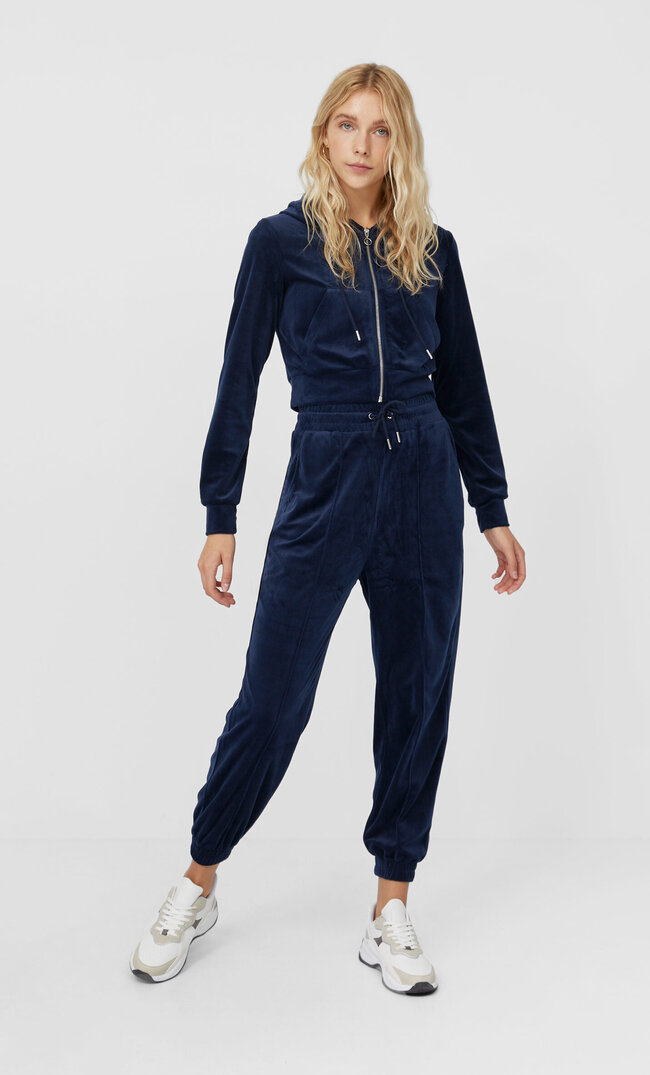 

Stradivarius Weiche Joggerhose Marineblau L