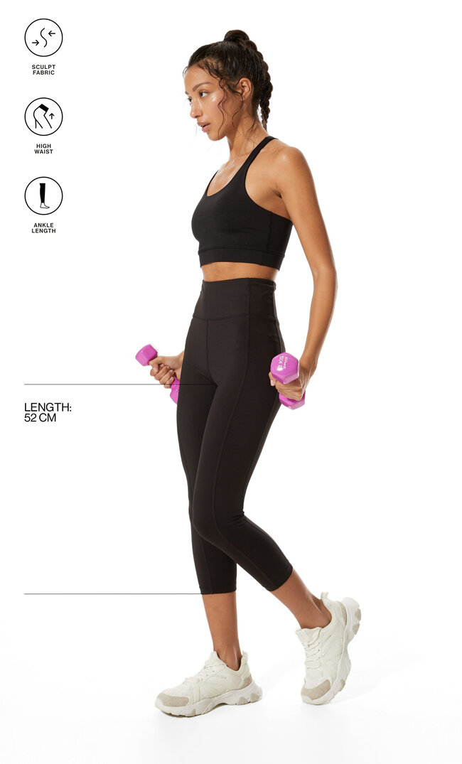 

Stradivarius Capri-Leggings Schwarz S