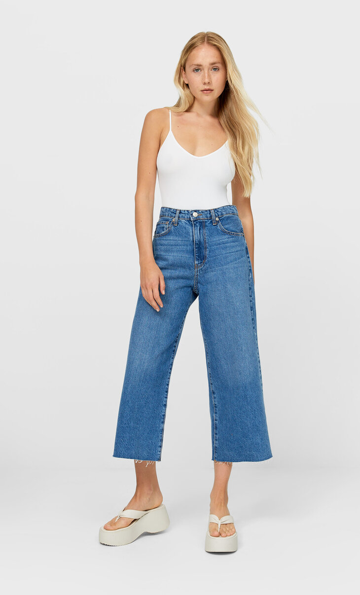 stradivarius flare jeans