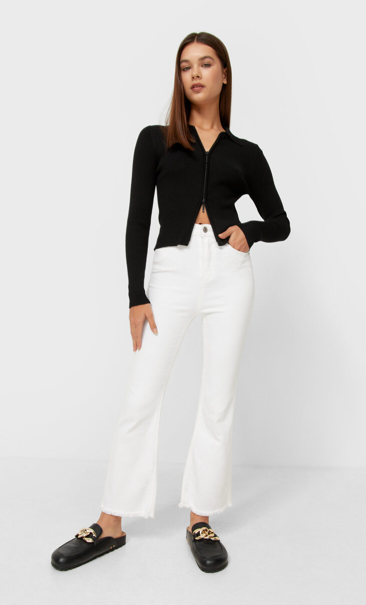 stradivarius flare jeans
