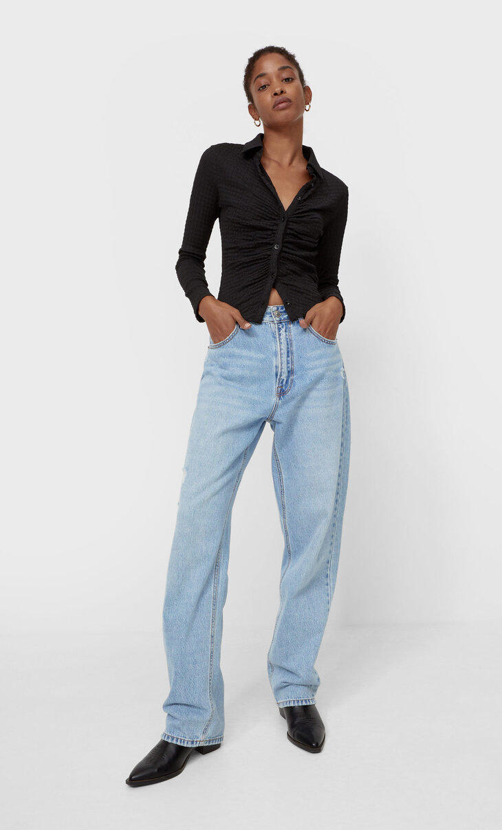 Široke džins hlače