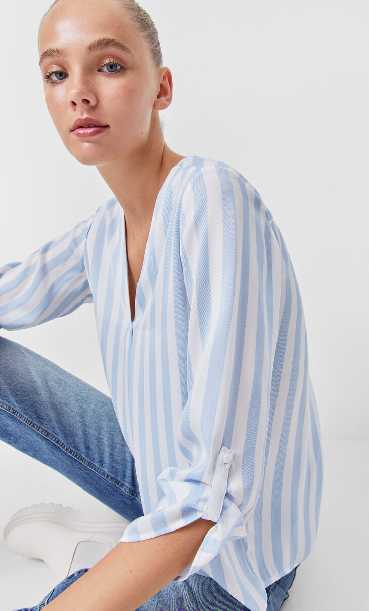 Stradivarius camiseta rayas Clearance