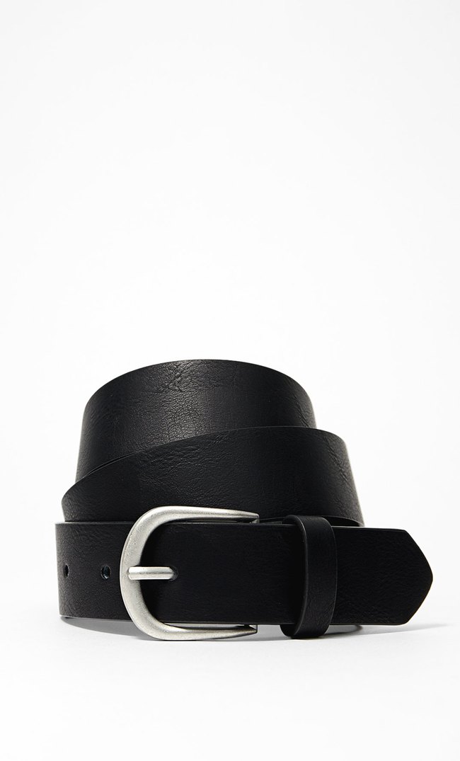 

Stradivarius Pasek Basic Czarny 90