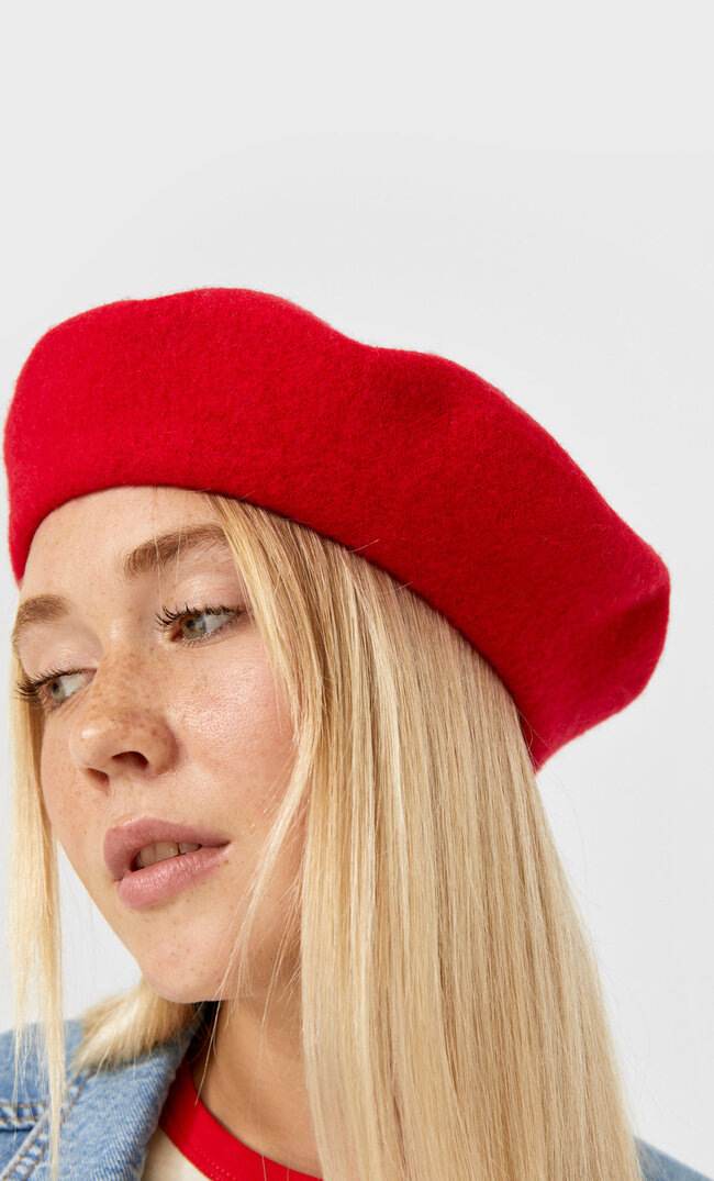 

Stradivarius Basics-Barett Rot 103