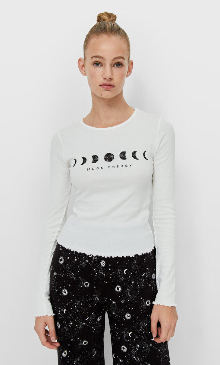 long sleeve pyjama top