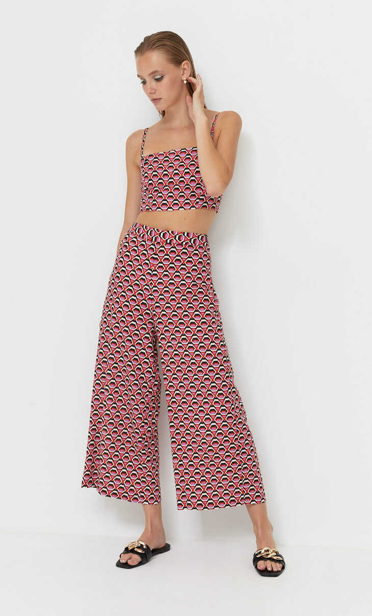 jupe culotte stradivarius