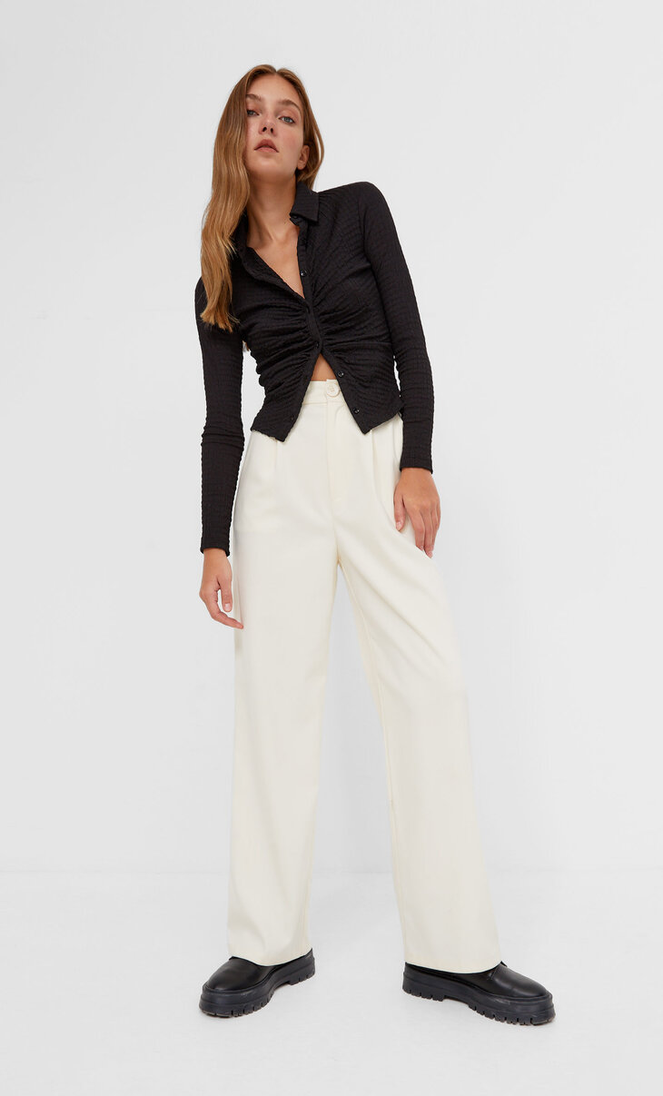Comprar Pantalón wide leg – 22.99$ | STRADIVARIUS