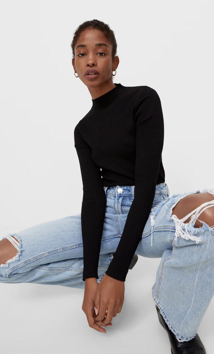 stradivarius flare jeans