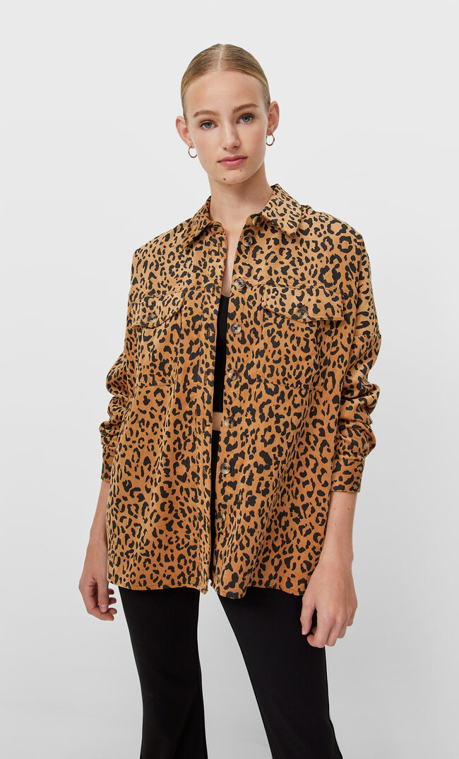 

Stradivarius Cargo-Hemdjacke Aus Cord Schwarz L