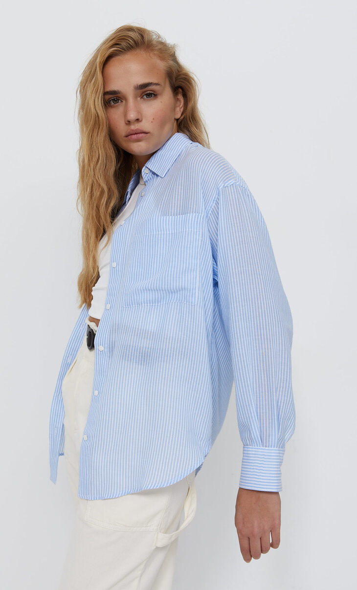 camisas vaqueras mujer stradivarius