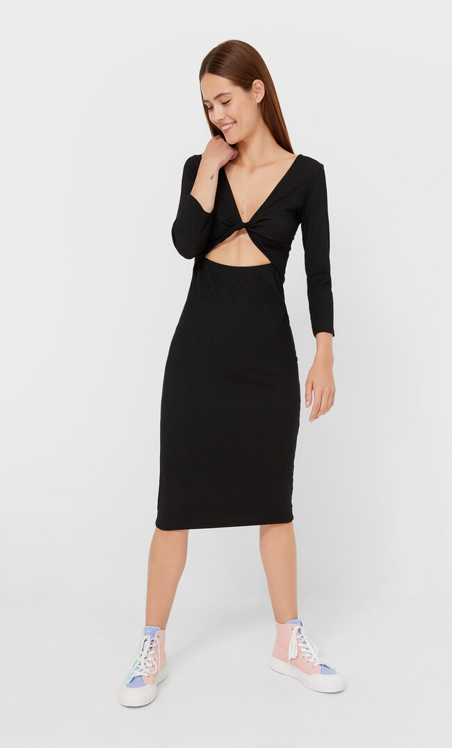 

Stradivarius Midikleid Zum Wenden Schwarz L