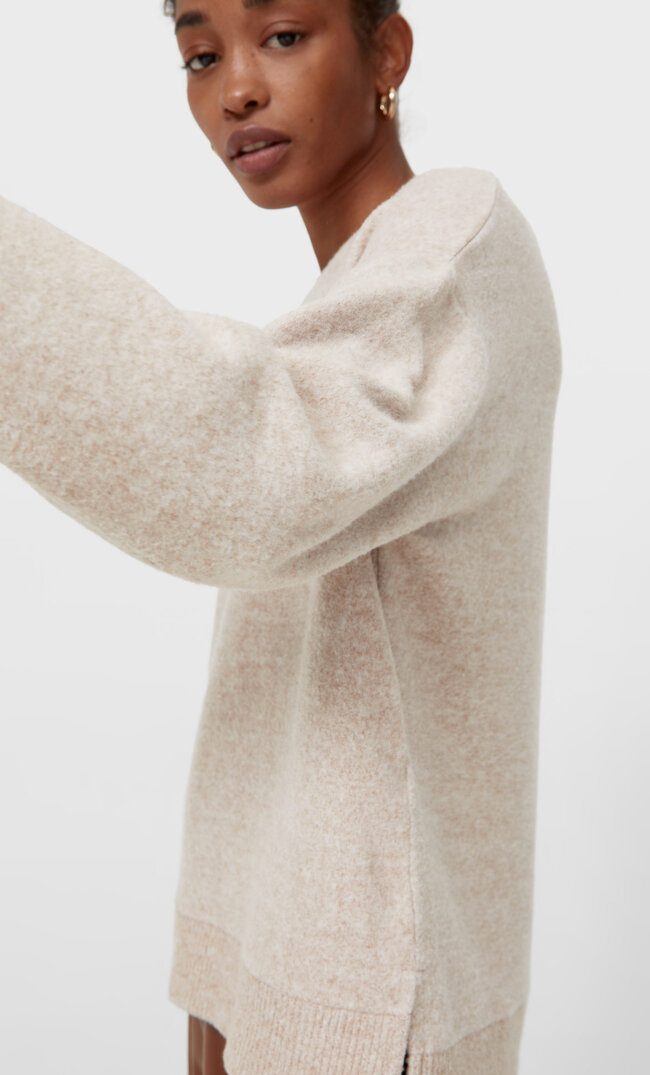 

Stradivarius Bluza Z Miękkiej W Dotyku Tkaniny Beżowy Xl