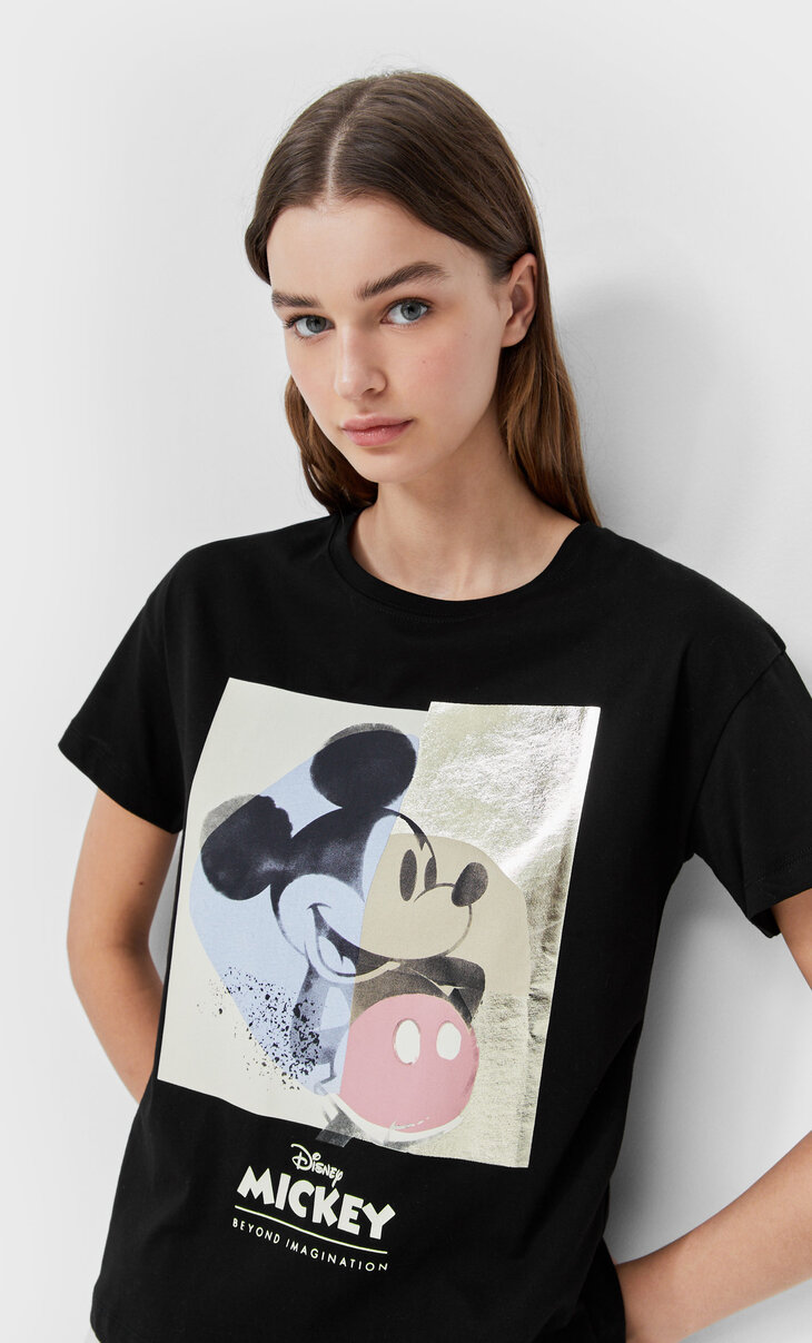Stradivarius Disney foil T-shirt 6616/610