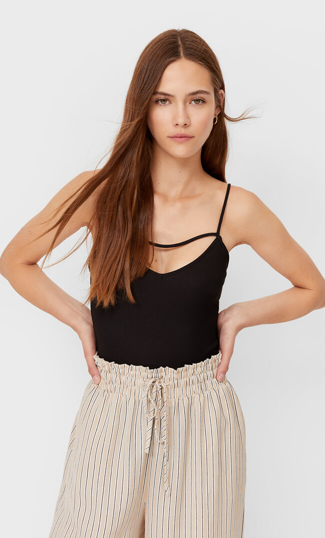 

Stradivarius Body Mit Trägern Schwarz L