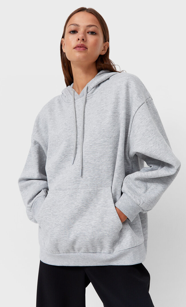 

Stradivarius Oversize-Sweatshirt Grau Melange Xl