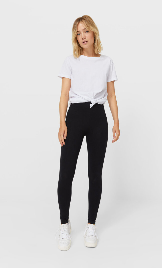 

Stradivarius Knöchellange Basic Leggings Schwarz Xs