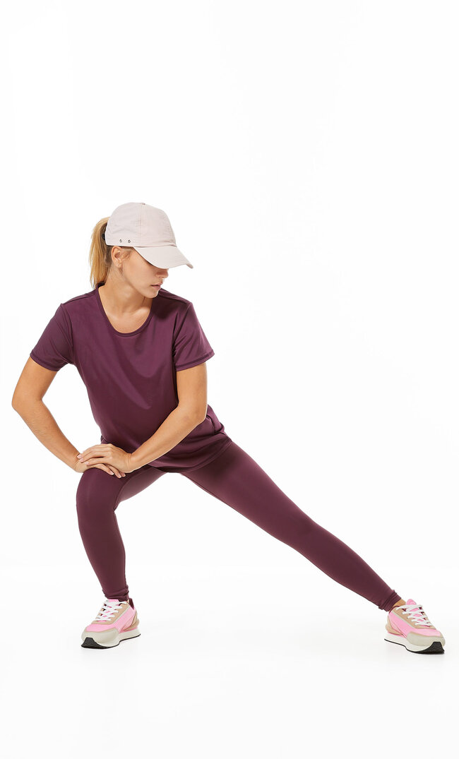 

Stradivarius Sportleggins Soft Touch Granatrot L