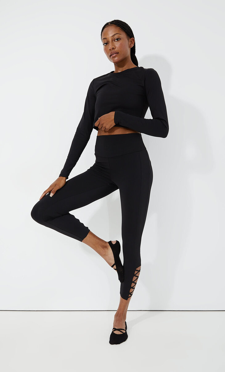 Soft touch zigzag sports leggings