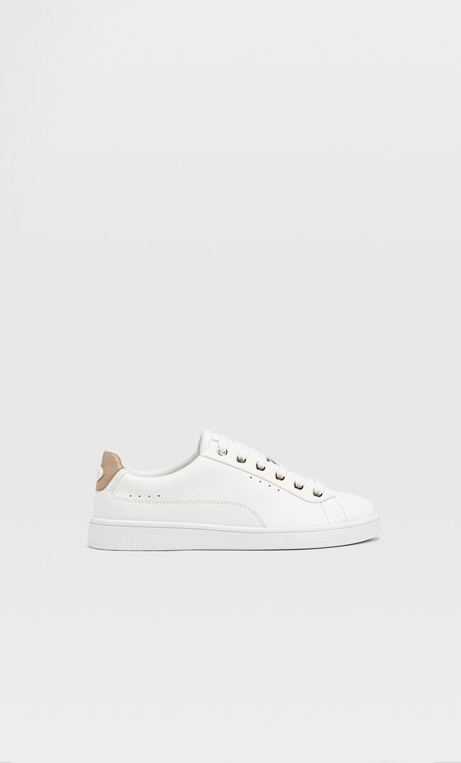 

Stradivarius Sportschuh Mit Fersendetail Weiss 39