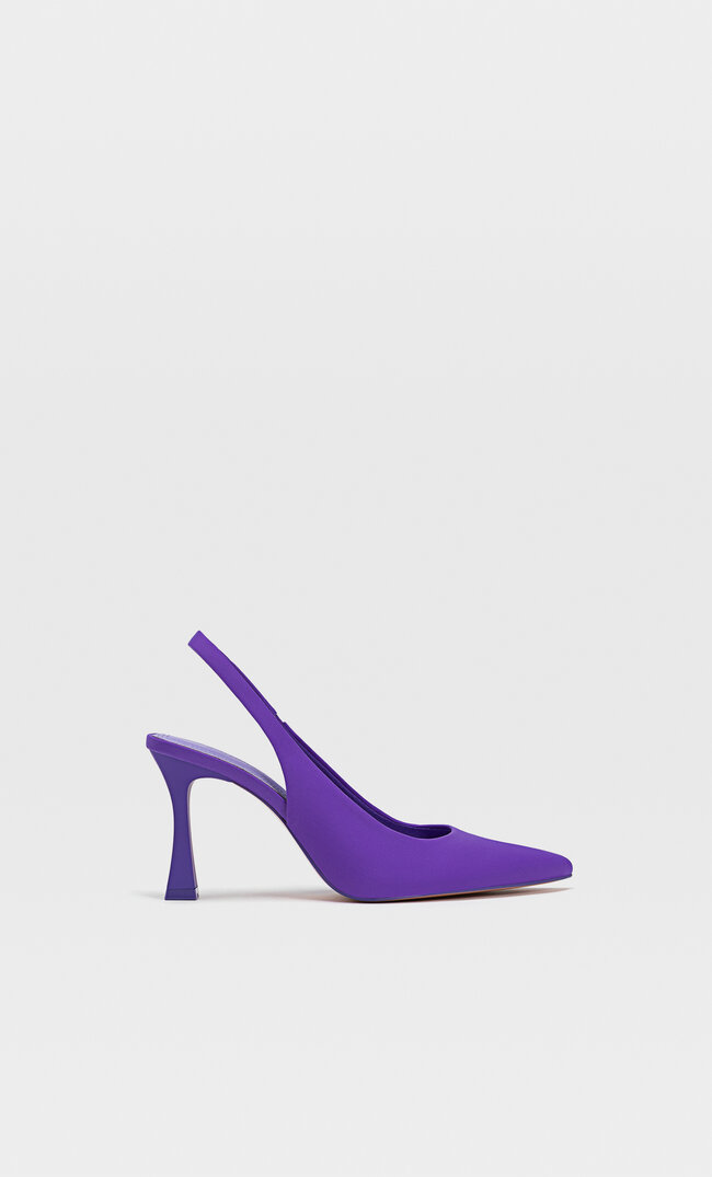 

Stradivarius Buty Bez Pięty Na Obcasie Purpurowy 36