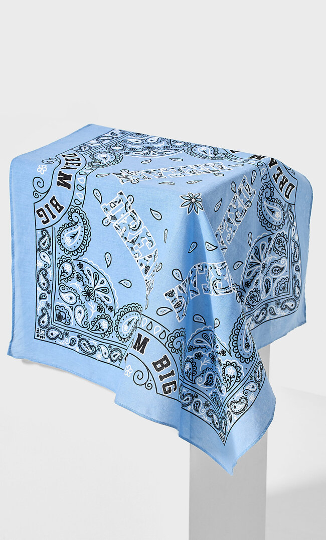 

Stradivarius Bandana „Dream Big“ Kobieta Niebieski 103