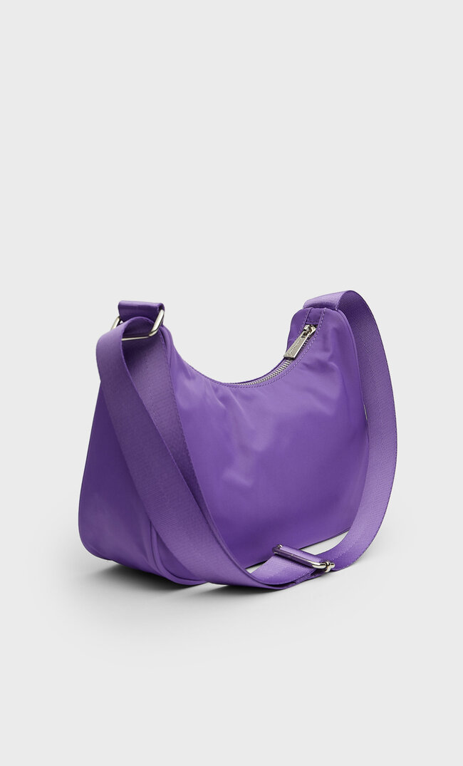 

Stradivarius Torebka Na Ramię Z Tkaniny Kobieta Purpurowy 103